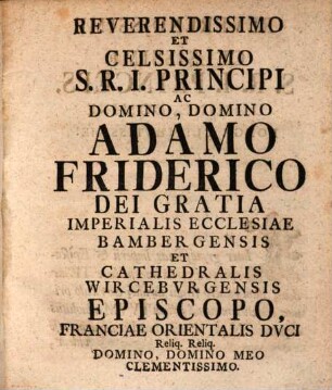 Dissertatio inauguralis de potestate vicariorum imperii