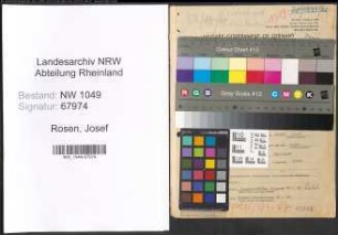 Entnazifizierung Josef Rosen , geb. 29.01.1893 (Beamter)