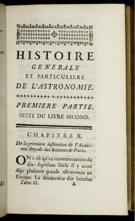 Premiere Partie. Suite du Livre Second. Chapitre X.