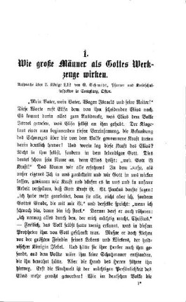 Wie große Männer als Gottes Werkzeuge wirken