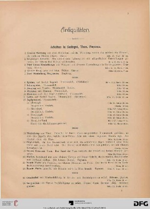 Antiquitäten(Nr. 1-234)