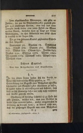 Achtes Kapitel. Von den Mißgeburten und Ungestalten.