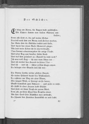 Der Schächer.