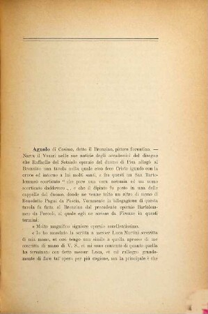 Notizie di artisti tratte dai documenti pisani