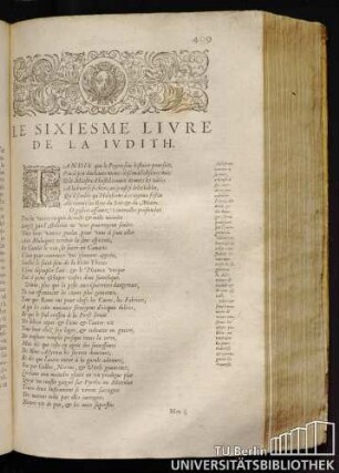 Le Sixiesme Livre De La Iudith.