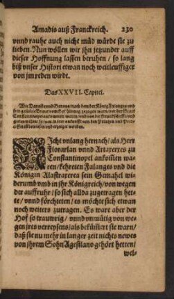 Das XXVII. Capitel.
