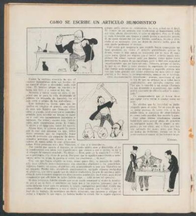 Cómo se escribe un artículo humorístico