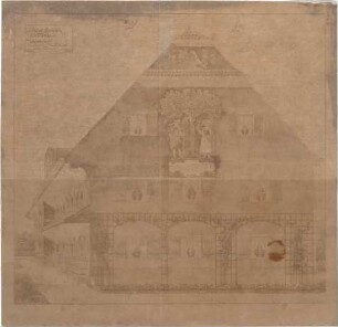 Seidl, Gabriel von; Steinach; Schlossneubau - Giebel (Ansicht)