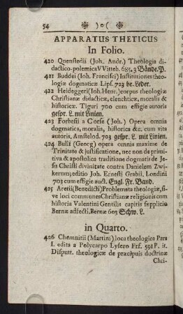 54-81, Apparatus Theticus - Apparatus Chatecheticus