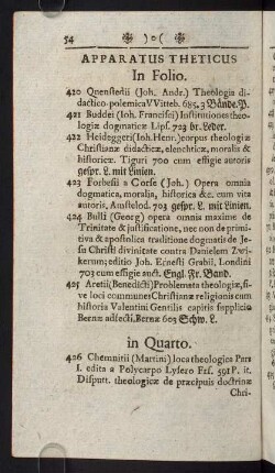 54-81, Apparatus Theticus - Apparatus Chatecheticus
