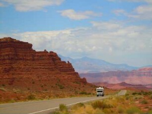 Wüstenlandschaft am Highway 95