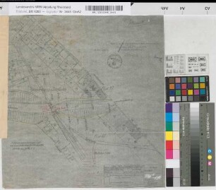 Aufhebung des Überwegs in km 6,175 bei Bahnhof Iserlohn: Lageplan, M. 1:500 Stnr.: 84, Iwü, Bunr.: 1, Blnr.: 1