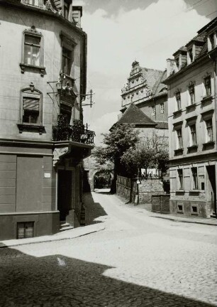 Bautzen, Blick zum Eingangstor der Ortenburg