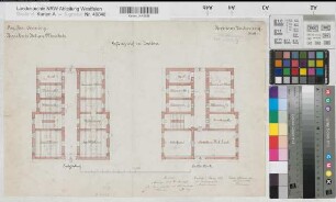 Brilon, Gefängnis, Erdgeschoss, 1. Stock, Grundrisse, Revisionszeichnung