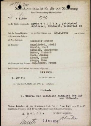 Wölfle, Erwin