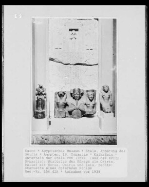 Stele, Anbetung des Osiris