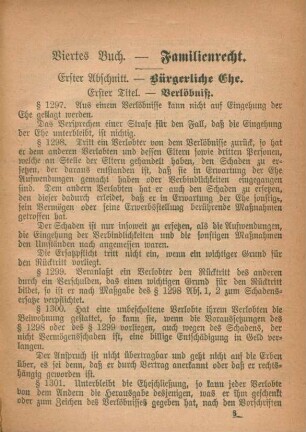 Viertes Buch. - Familienrecht.