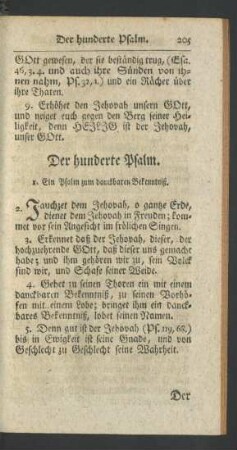 Der hunderte - hundert und funfzigste Psalm