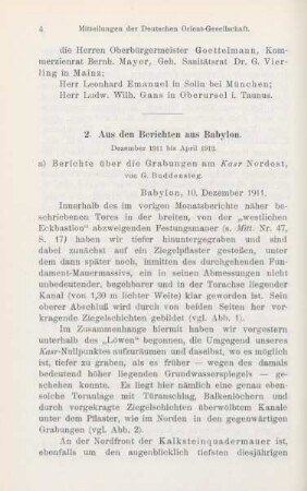 2. Aus den Berichten aus Babylon