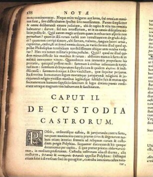 Caput II. De Custodia Castrorum.