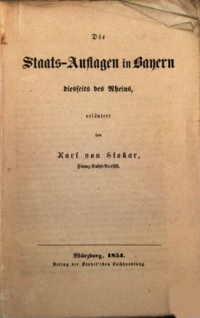 Die Staats-Auflagen in Bayern diesseits des Rheins