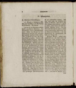 III. Pflanzenbau