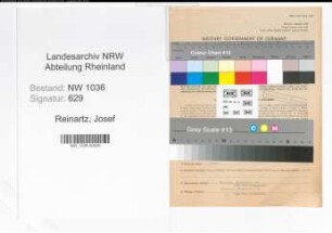 Entnazifizierung Josef Reinartz , geb. 13.12.1912 (Korrespondent)