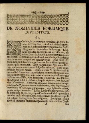 De Nominibus Eorumque Diversitate