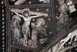 Der gekreuzigte Christus zwischen Maria und Johannes
