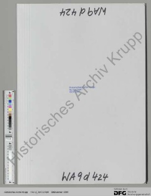 Tabelle über Steuerangaben der Firma Krupp. [auszugsweise Abschrift der Archivalie FAH 2 A 87]