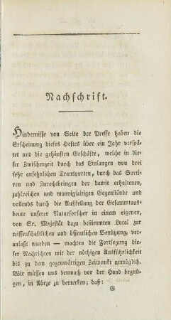 Nachschrift