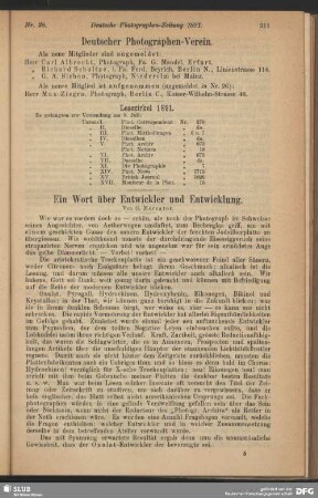 Ein Wort über Entwickler und Entwicklung