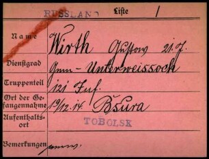 Wirth, Gustav - Wissenbach, Karl