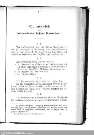 Grundgesetz des Landesverbandes sächsischer Feuerwehren : [und andere Gesetzestexte]