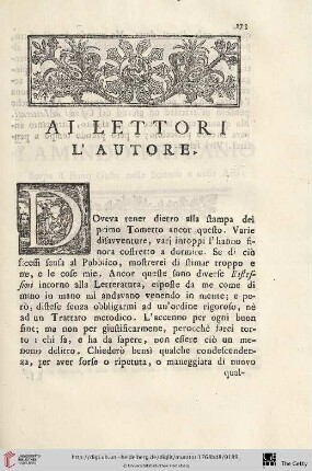 Ai lettori l'autore