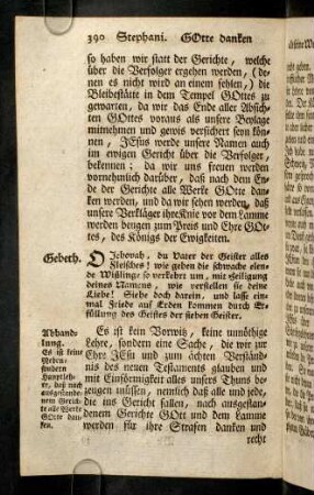 390-397, O Jehovah, du Vater der Geister alles Fleisches! ...