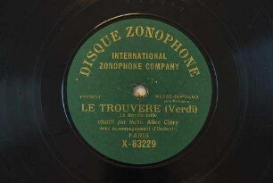 Le trouvere : La flamme brille / (Verdi)