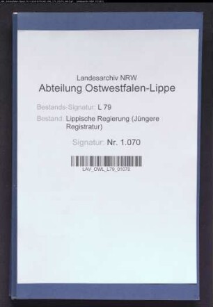 Prüfung von Totenlisten u.ä. zur Erhebung der Erbschaftssteuer, Band 1