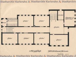 Beichel, Friedrich. Schulhaus Rüppurr. Schulhausneubau