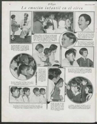 La emoción infantil en el circo