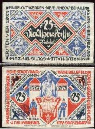 Bielefeld, Notgeldserie, 25 Mark