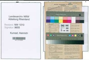Entnazifizierung Heinrich Kunrad , geb. 03.08.1920 (Telegr.Arbeiter)