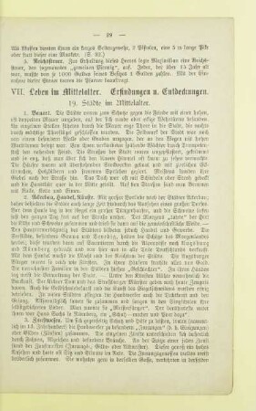 VII. Leben im Mittelalter. Erfindungen u. Entdeckungen