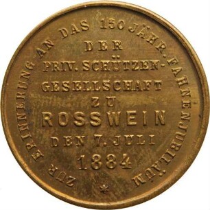 Rosswein - 150-jähriges Fahnenjubiläum der Privaten Schützengesellschaft