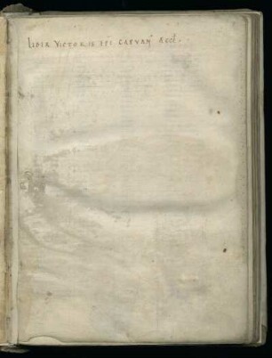 Liber victoris episcopi capvani ecclesie