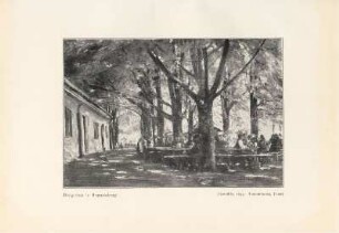 Biergarten in Brannenburg. 1893