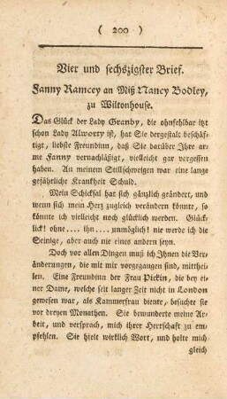 Vier und sechszigster Brief