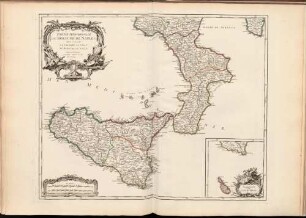 Partie Meridionale Du Royaume De Naples : où se trouvent La Calabre Et L'Isle Et Royaume De Sicile ; Avec Privilege