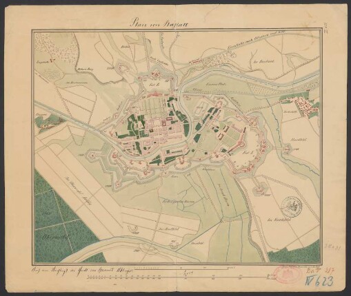 Plan von Rastatt