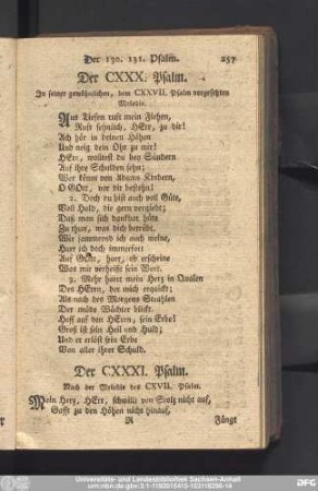 Der CXXX. Psalm.